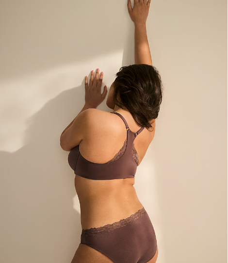 DUMMY - Brasier Victoria Secret push-up liso de forma perfecta 38C cafe cierre frontal